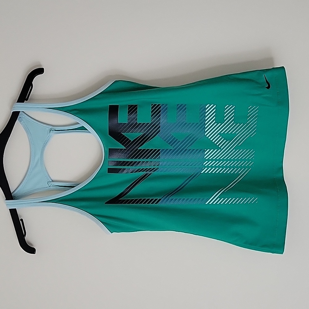 Nike Women's Vintage Green Fit Dry Racerback Tennis Tank Top- Size M